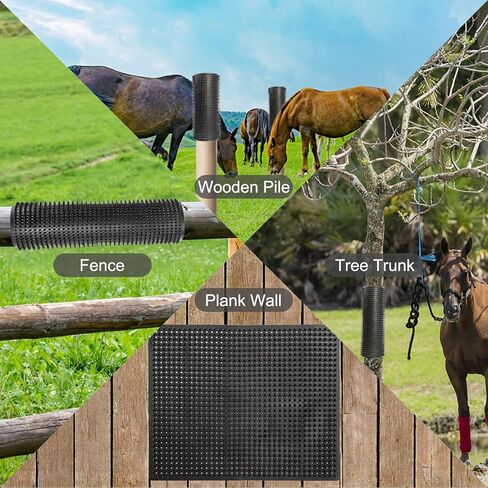 Horse Scratching Post Pad,Equine & Bovine Scratcher Panels, Soft Touch Itch Relief Pad for Small Farm Animal Goat Sheep Cow Pig-2 Pack in Saudi Arabia
