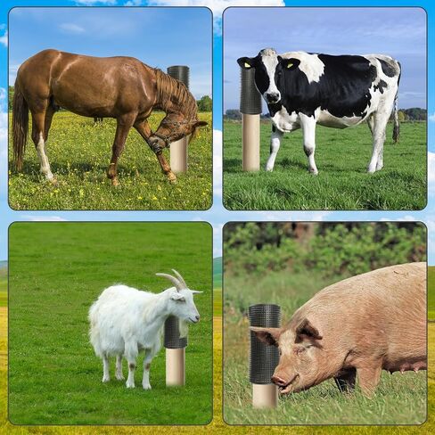 Horse Scratching Post Pad,Equine & Bovine Scratcher Panels, Soft Touch Itch Relief Pad for Small Farm Animal Goat Sheep Cow Pig-2 Pack in Saudi Arabia