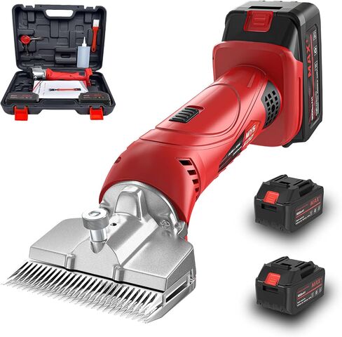 Horse Clippers,600W Professional Electric Horse Grooming Kit, Shaving Equine Clippers for Horses Goat Cattle Large Thick Coat Animals,6 Speeds Heavy Duty Farm Livestock Haircut Trimmer in Kuwait