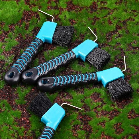 Skylety 10 Pcs Horse Hoof Pick Brush with Soft Rubber Handle Portable Hoofpick Horse Stuff Horse Supplies, Random Color in Saudi Arabia