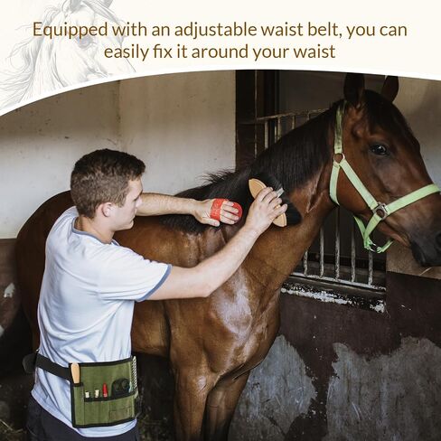 Horse Braiding Kit with Belt Horse, Rug Hook, Pin Brush, Thread Cutter, Mane Comb, Hair Clips, and Rubber Bands for Western Horse Party in Saudi Arabia
