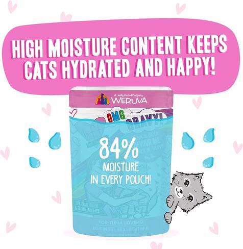 Weruva B.F.F. OMG - Best Feline Friend Oh My Gravy!, Rainbow A Gogo Variety Pack! Cat Food, 3oz Pouch (Pack of 12) in Saudi Arabia
