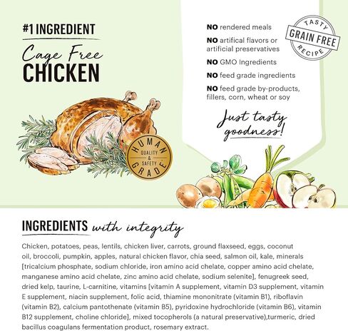 The Honest Kitchen Whole Food Clusters Small Breed Blend Grain Free Dry Dog Food - Chicken, 10 Pound Bag in Saudi Arabia