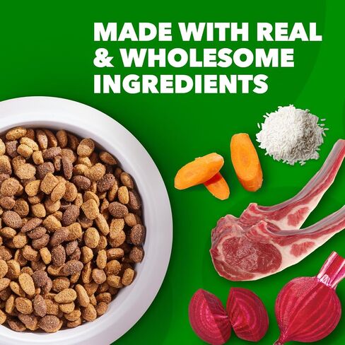 IAMS MINICHUNKS الكبار الكلب الكلب الغذاء لحم الضأن والأرز وصفة الكلب kibble ، 30 رطل. in Kuwait
