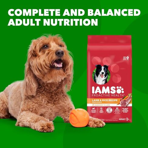 IAMS MINICHUNKS الكبار الكلب الكلب الغذاء لحم الضأن والأرز وصفة الكلب kibble ، 30 رطل. in Kuwait