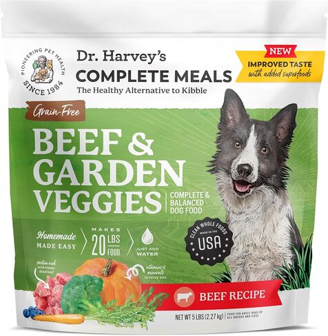 Dr. Harvey's Beef & Garden Veggies Dog Food, Grain-Free (5 lb) in Kuwait