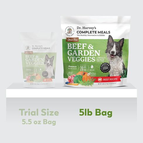 Dr. Harvey's Beef & Garden Veggies Dog Food, Grain-Free (5 lb) in Kuwait