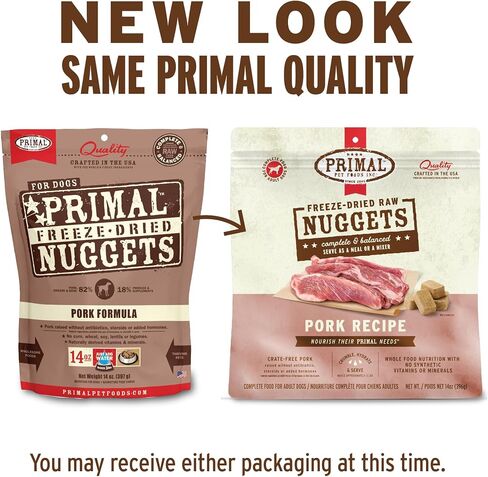 Primal Freeze Dried Raw Dog Food Nuggets, Chicken, 14 oz in Kuwait