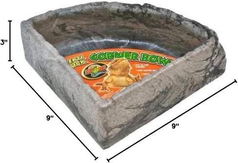 Zoo Med Reptile Rock Corner Water Dish, X-Large, Assorted color in Saudi Arabia