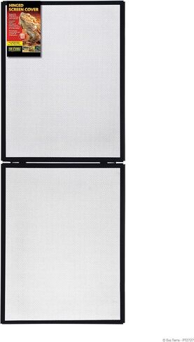 Exo Terra Hinged Screen Cover, 60 Breeder/75 Gallon – Easy Access, 18.75"x 48.75" Full Open, Durable UV Ventilation in Kuwait