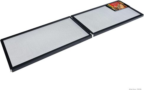 Exo Terra Hinged Screen Cover, 60 Breeder/75 Gallon – Easy Access, 18.75"x 48.75" Full Open, Durable UV Ventilation in Kuwait