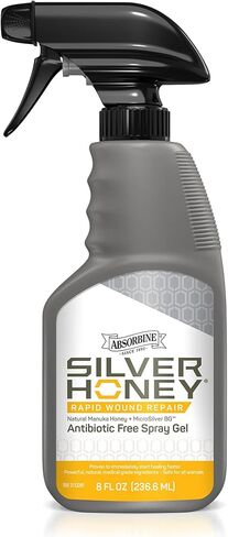 Absorbine Silver Honey Rapid Wound Repair Spray Gel 8oz Bottle, Medical Grade Manuka Honey & MicroSilver BG in Kuwait