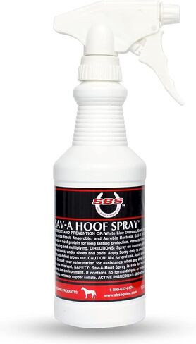 SBS Equine Spray | Hoof Treatment Provides Antiseptic Barrier Against Infection | Fights Hoof iIlness | Long-Lasting (16 Fluid Oz Spray) in Kuwait