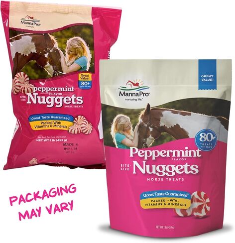 Manna Pro Bite-Size Peppermint Flavor Nuggets | Packed with Vitamins and Minerals | 1 Pound in Saudi Arabia