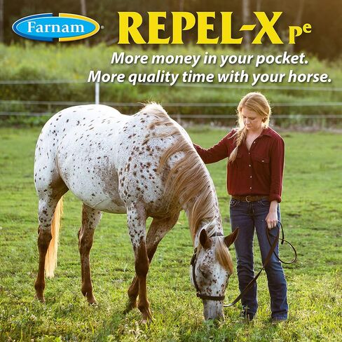 Farnam Repel-X Ready-To-Use Fly Spray, Insecticide And Repellent For Horses And Dogs, 32 Fluid Ounces, 1 Quart Bottle With Trigger Sprayer in Saudi Arabia