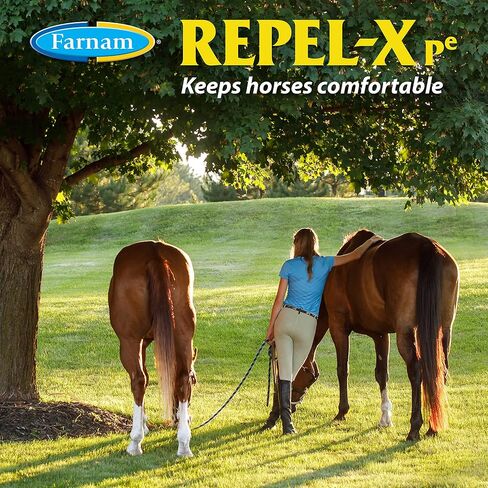 Farnam Repel-X Ready-To-Use Fly Spray, Insecticide And Repellent For Horses And Dogs, 32 Fluid Ounces, 1 Quart Bottle With Trigger Sprayer in Saudi Arabia