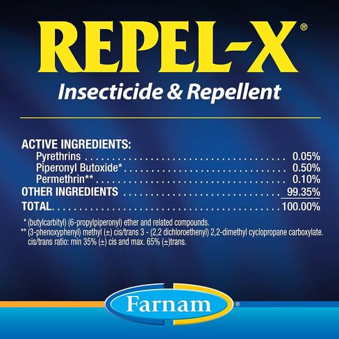 Farnam Repel-X Ready-To-Use Fly Spray, Insecticide And Repellent For Horses And Dogs, 32 Fluid Ounces, 1 Quart Bottle With Trigger Sprayer in Saudi Arabia