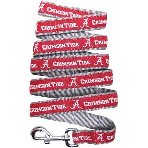 NCAA PET Leash, Small, Alabama Crimson Tide, Dog Leash, Shiny & Colorful Leash for Dogs & Cats Licensed by The NCAA, New Version