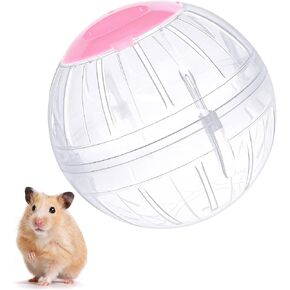 Hamster Exercise Ball, 5.7 Inch Transparent Hamster Ball Running Hamster Wheel for Dwarf Hamsters Small Pets to Reduce Boredom and Increase Activity