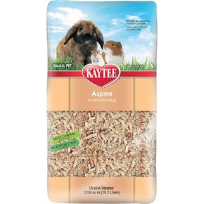 Kaytee Aspen Small Animal Pet Bedding For Pet Guinea Pigs, Rabbits, Hamsters, Gerbils, and Chinchillas, 52.4 Liters