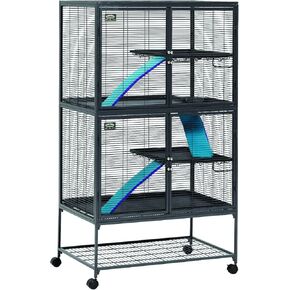 MidWest Homes for Pets Deluxe Critter Nation Double Unit Small Animal Cage (Model 162)