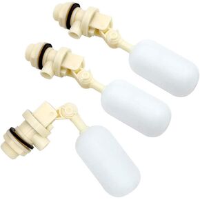 3 Pack Float Valve with Adjustable Arm Stable Water Float Valve Shut Off 1/2" Float Ball Valve for Horse Cattle Goat Pig Dog
