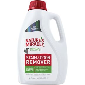 Nature’s Miracle® Stain & Odor Remover, Tough on Dog Urine, Feces, Vomit, Drool and Other Organic Stains and Odors, 1 Gallon