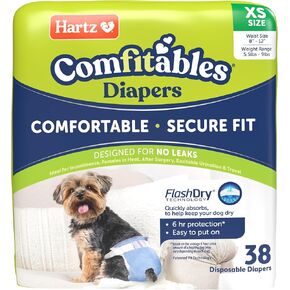 جديد! Hartz® ComFitables® Dispipable Dicpers ، حجم XS 12 ، ملاءمة مريحة وآمنة ، من السهل وضعها ، حفاضات من الذكور والإناث الفائقة. in Kuwait