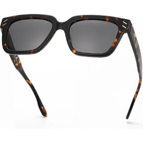 DUCO Classic Square Polarized Sunglasses for Men Women Vintage Handmade Acetate Sun Glasses DC8288