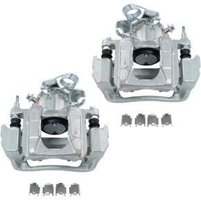 TRQ Rear Disc Brake Caliper Pair Set LH & RH Sides for Ford Edge Lincoln MKX