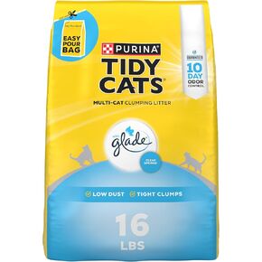 Purina Tidy Cats Clumping Multi Cat Litter, Glade Clear Springs - 38 lb. Box