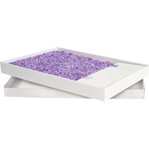 PetSafe ScoopFree Crystal Cat Litter & Refill Tray, Fresh Scent, 4.3 Lb Bag with Each Tray, Pack of 3