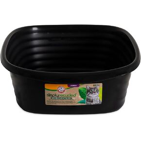 Arm & Hammer Large Sifting Litter Box Scoop Free Cat Litter Tray with Microban, Made in USA