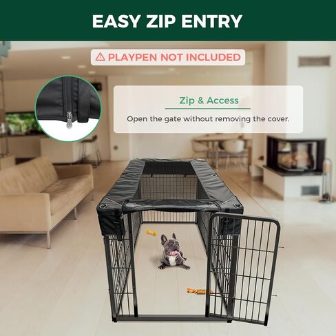 FXW Mesh Top Cover for 24" H 6-Panel Dog Playpen, Rectangle in Saudi Arabia