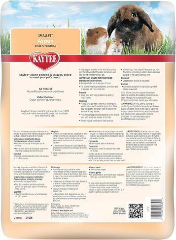Kaytee Aspen Small Animal Pet Bedding For Pet Guinea Pigs, Rabbits, Hamsters, Gerbils, and Chinchillas, 52.4 Liters in Kuwait