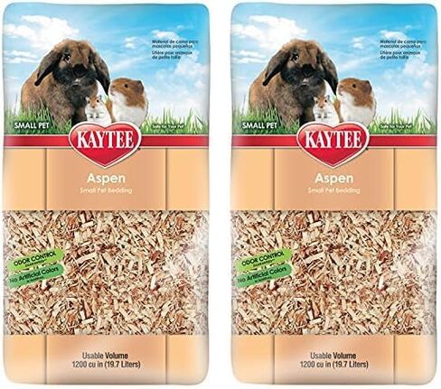Kaytee Aspen Small Animal Pet Bedding For Pet Guinea Pigs, Rabbits, Hamsters, Gerbils, and Chinchillas, 52.4 Liters in Kuwait