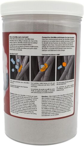 Oxbow POOF! Chinchilla Dust Bath,100% Natural Blue Beauty Dust for Chinchillas, Degus, Gerbils, and Hamsters, Small Animal Grooming, Natural Dusting Powder, 2.5 lb Jar in Kuwait