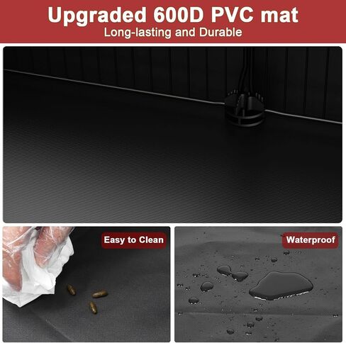 Tresbro Guinea Pig Cage مع بطانة أسفل PVC مقاومة للماء وخطاف إطلاق واحد ، Fixing Triple C & C Cage لخنازير غينيا ، الأرنب ، الأرانب ، القنفذ ، Playpen indoor للحيوانات الصغيرة 48'l x 24'w x 16'h in Kuwait