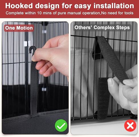 Tresbro Guinea Pig Cage مع بطانة أسفل PVC مقاومة للماء وخطاف إطلاق واحد ، Fixing Triple C & C Cage لخنازير غينيا ، الأرنب ، الأرانب ، القنفذ ، Playpen indoor للحيوانات الصغيرة 48'l x 24'w x 16'h in Kuwait