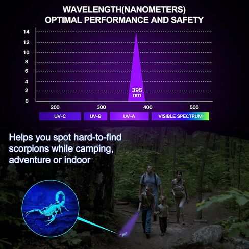 Vansky Black Light UV Flashlight Blacklight 12 LED Urine Detector for Dog/Cat/Pet Urine & Dry Stains and Bed Bug On Carpets/Rugs/Floor,Matching with Pet Odor Eliminator in Kuwait