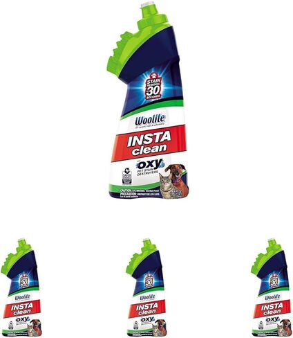 Bissell InstaClean Oxy Pet Spot and Stain Remover with Brush Head, 4 pack, 17409 in Saudi Arabia