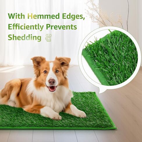 LOOBANI Dog Grass Pee Pads, 31x51in Artificial Grass Pads for Potty Tray in Saudi Arabia