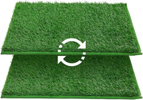 LOOBANI Dog Grass Pee Pads, 31x51in Artificial Grass Pads for Potty Tray in Saudi Arabia