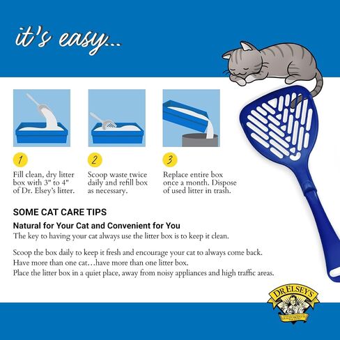 Dr. Elsey's Cat Sterter - Premium غير معلن القمامة مع المكونات الطبيعية - غبار منخفضة الرائحة التحكم في الرائحة القمامة - رطوبة متكاملة صلبة تمتص الطين متعدد القطط (لجميع القطط - 40 رطلاً) in Kuwait
