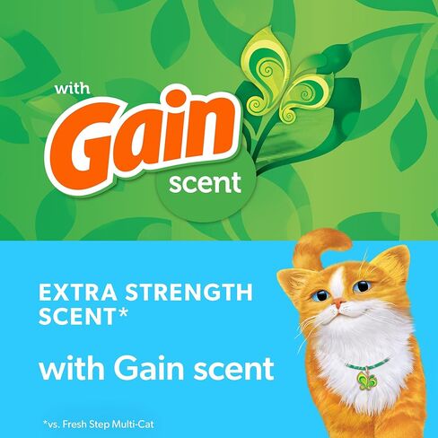 Fresh Step Clumping Cat Litter, With Gain, Advanced, Extra Large, 37 Pounds total (2 Pack of 18.5lb Boxes) in Saudi Arabia