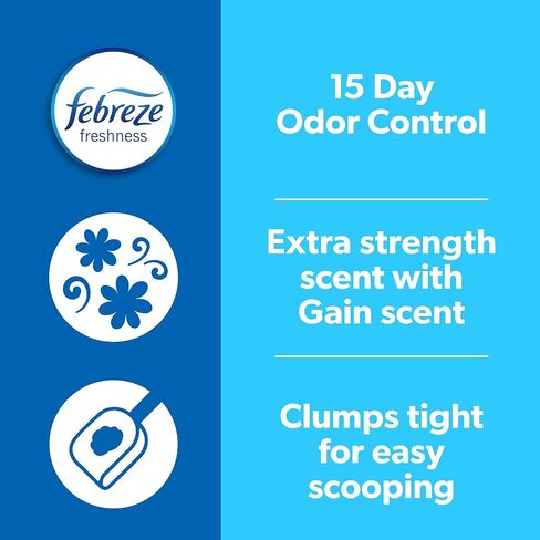 Fresh Step Clumping Cat Litter, With Gain, Advanced, Extra Large, 37 Pounds total (2 Pack of 18.5lb Boxes) in Saudi Arabia