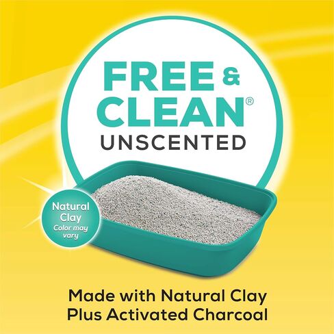 Purina Tidy Cats Clumping Cat Litter, Free & Clean Unscented Multi Cat Litter - 38 lb. Box in Saudi Arabia