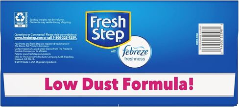خطوة جديدة نظيفة الكفوف القطط القطط مع نضارة febreze ، متقدمة متعددة القطط منخفضة تتبع القمامة ، 37 رطلا. (2 × 18.5 رطل. in Kuwait