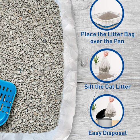 alfapet kitty cat pan يمكن التخلص منها ، بطانات غربلة-10 حزمة + 1 نقل بطانة كبيرة ، كبيرة ، x-large ، عملاق ، عملاق مصبعات فضلات ذات حجم كبير من أجل الشركة ، سهلة الملاءمة-حزمة من 3 in Kuwait