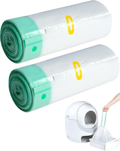 40 COUNT CAT CAT STERTER BOX LINERS لمربع القمامة التلقائي للقطار و ROBOT الفضلات 4/3 ، ثقيلة ، سميكة إضافية in Kuwait